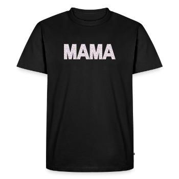 Typographie de Mom Blossoms - T-shirt Premium bio Homme - noir - Devant - Nico (187cm)