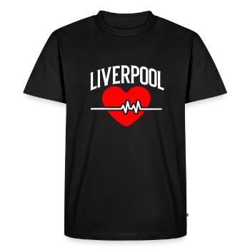 Liverpool - T-shirt Premium bio Homme - noir - Devant - Nico (187cm)