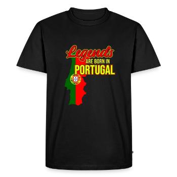 Portugal - T-shirt Premium bio Homme - noir - Devant - Nico (187cm)