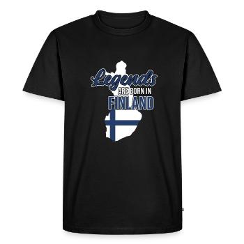Finlande - T-shirt Premium bio Homme - noir - Devant - Nico (187cm)