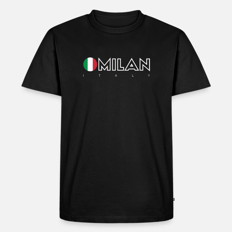 Mailand - Männer Premium Bio T-Shirt - Schwarz