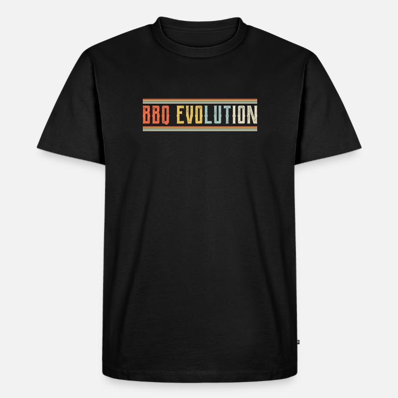 BBQ Evolution Design - Men's Premium Organic T-Shirt - black