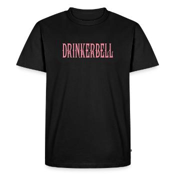 Cloche à boire - T-shirt Premium bio Homme - noir - Devant - Nico (187cm)