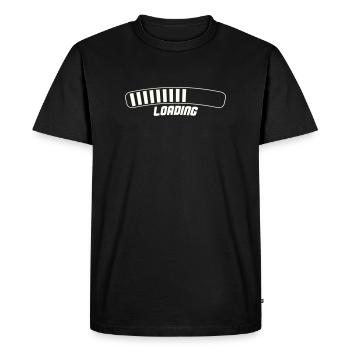 Chargement - T-shirt Premium bio Homme - noir - Devant - Nico (187cm)