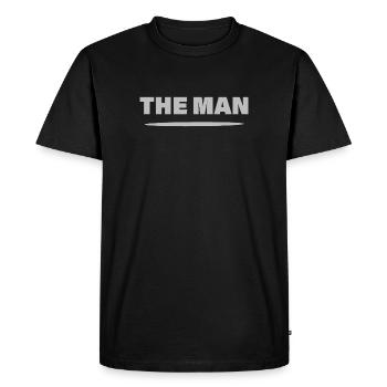 THE MAN - Men's Premium Organic T-Shirt - black - Front - Nico (187cm)