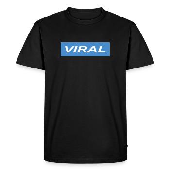 Viral - Men's Premium Organic T-Shirt - black - Front - Nico (187cm)