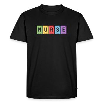 Couleurs des éléments de conception du bloc d’infirmières - T-shirt Premium bio Homme - noir - Devant - Nico (187cm)