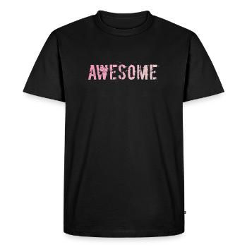 Excellente écriture - T-shirt Premium bio Homme - noir - Devant - Nico (187cm)