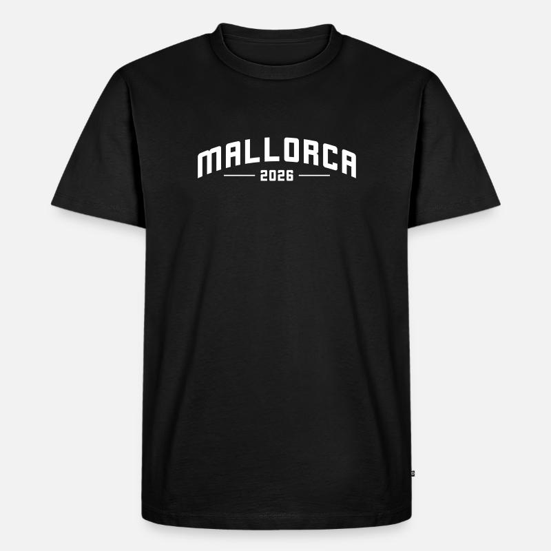 Mallorca 2026 - Männer Premium Bio T-Shirt - Schwarz