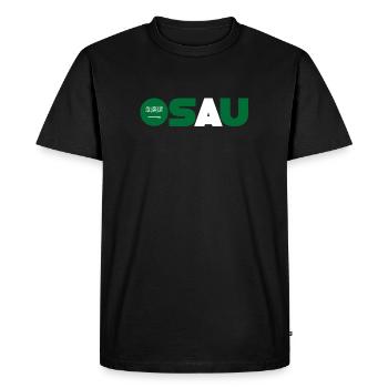 Arabie Saoudite - T-shirt Premium bio Homme - noir - Devant - Nico (187cm)