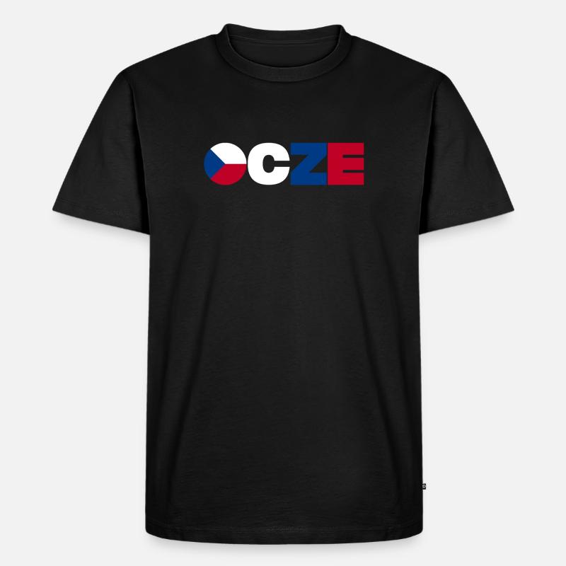 Tschechische Republik - Männer Premium Bio T-Shirt - Schwarz