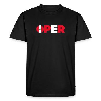 Pérou - T-shirt Premium bio Homme - noir - Devant - Nico (187cm)