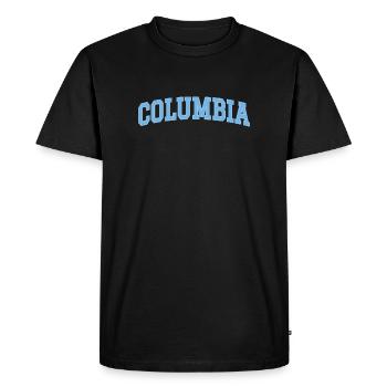 Columbia – Design classique des collèges - T-shirt Premium bio Homme - noir - Devant - Nico (187cm)