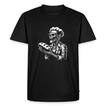 Zombie Baker Creepy Baker - Men's Premium Organic T-Shirt - black - Front - Nico (187cm)