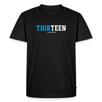 Idée cadeau pour les 13 ans 2026 Treize Adolescents - T-shirt Premium bio Homme - noir - Devant - Nico (187cm)