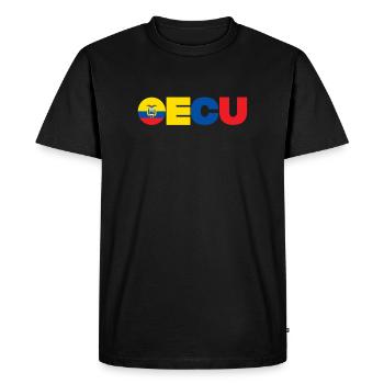 Équateur - T-shirt Premium bio Homme - noir - Devant - Nico (187cm)