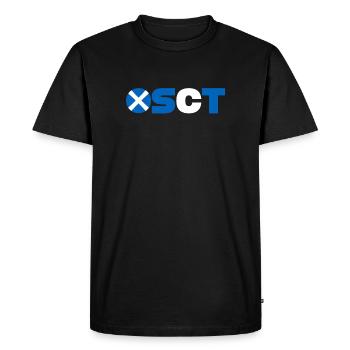 Écosse - T-shirt Premium bio Homme - noir - Devant - Nico (187cm)