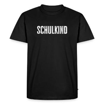 Schoolchild – Perfect for starting school & starting school - Men's Premium Organic T-Shirt - black - Front - Nico (187cm)