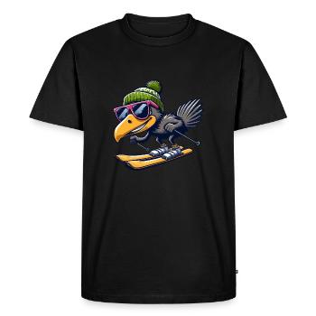 Ski Emu Sports d’hiver - T-shirt Premium bio Homme - noir - Devant - Nico (187cm)