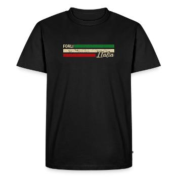 Italia - Forli - Italien - Italy - T-shirt Premium bio Homme - noir - Devant - Nico (187cm)