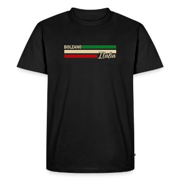 Italia - Bolzano - Italien - Italy - T-shirt Premium bio Homme - noir - Devant - Nico (187cm)