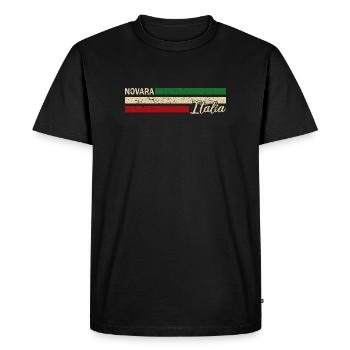 Italia - Novara - Italien - Italy - Men's Premium Organic T-Shirt - black - Front - Nico (187cm)