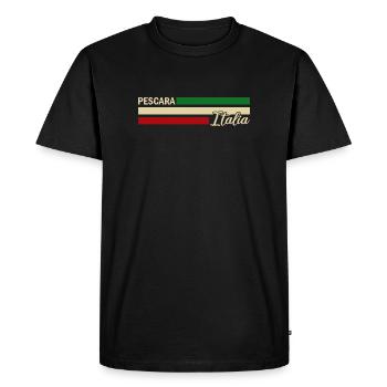 Italia - Pescara - Italien - Italy - T-shirt Premium bio Homme - noir - Devant - Nico (187cm)
