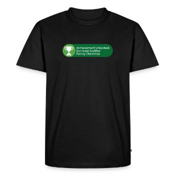 A survécu à une autre famille Noël Gamer drôle - T-shirt Premium bio Homme - noir - Devant - Nico (187cm)