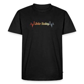 Patins à roulettes Heart Palpitations - T-shirt Premium bio Homme - noir - Devant - Nico (187cm)