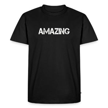 STUPÉFIANT - T-shirt Premium bio Homme - noir - Devant - Nico (187cm)