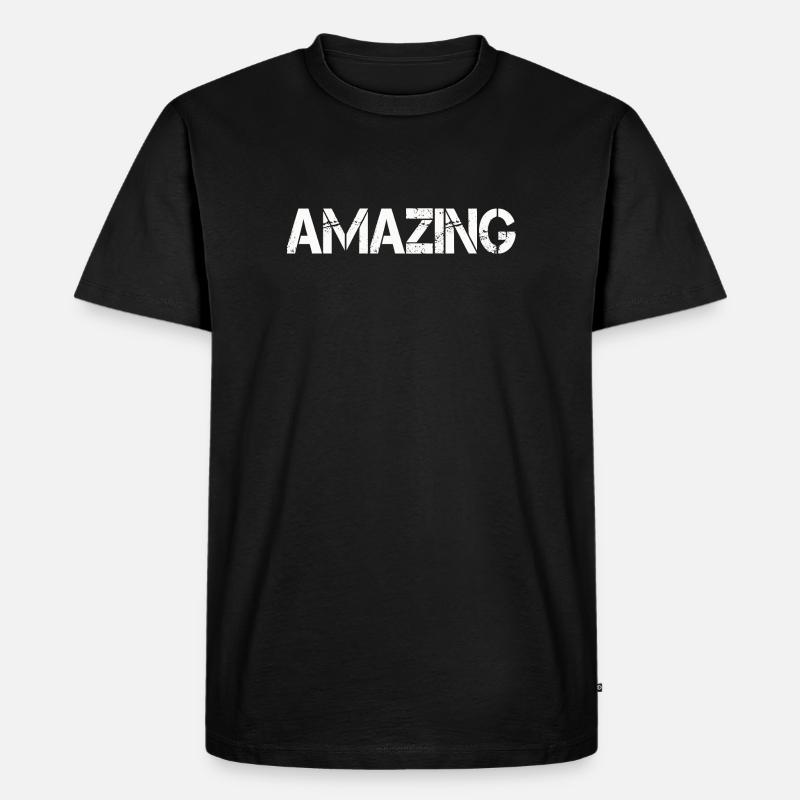 AMAZING - Männer Premium Bio T-Shirt - Schwarz