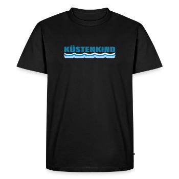 Coastal Child - Men's Premium Organic T-Shirt - black - Front - Nico (187cm)