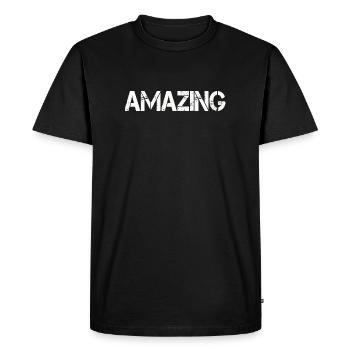 stupéfiant - T-shirt Premium bio Homme - noir - Devant - Nico (187cm)