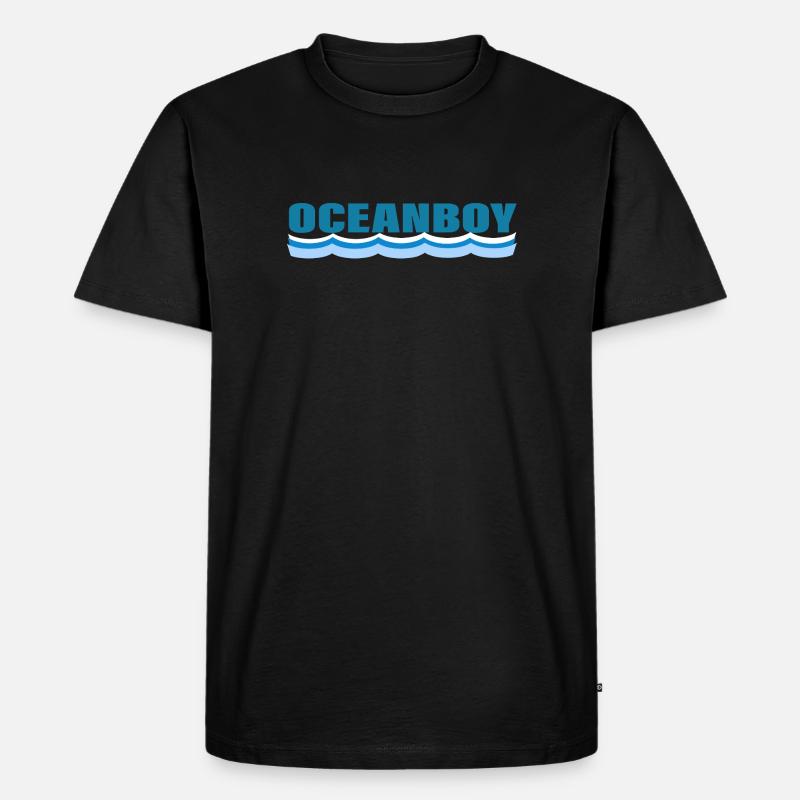 OCEANBOY - Männer Premium Bio T-Shirt - Schwarz