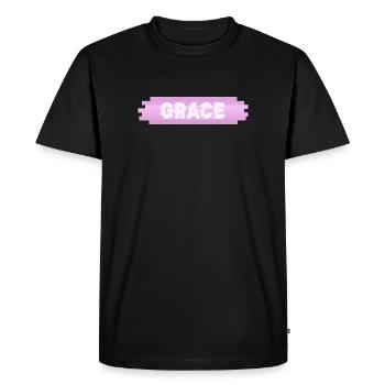 Cadeau pour la grâce - T-shirt Premium bio Homme - noir - Devant - Nico (187cm)