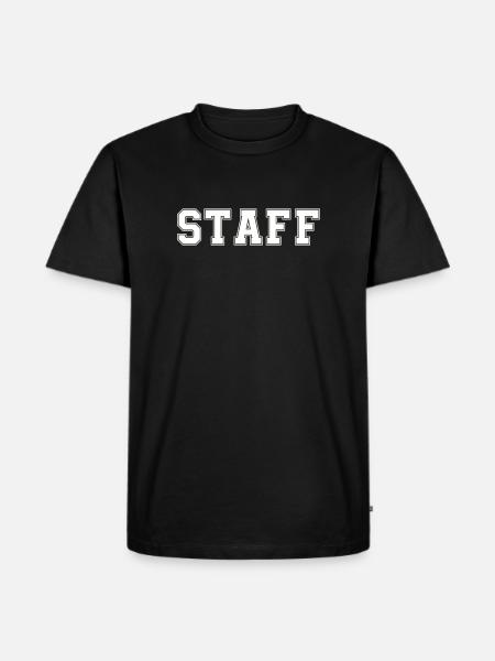staff - Männer Premium Bio T-Shirt - Schwarz