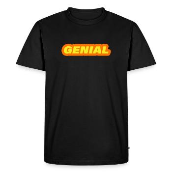 INGENIOUS - Men's Premium Organic T-Shirt - black - Front - Nico (187cm)