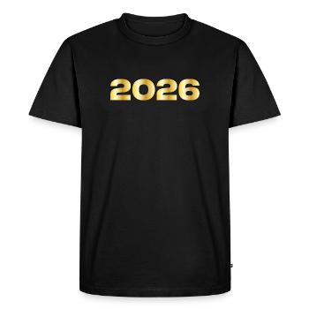 2026 Vintage Gift - Men's Premium Organic T-Shirt - black - Front - Nico (187cm)