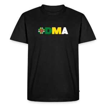 Dominique - T-shirt Premium bio Homme - noir - Devant - Nico (187cm)
