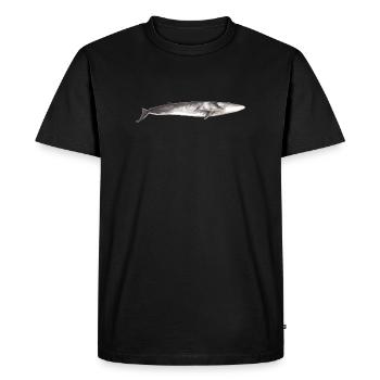 Rorqual commun Balaenoptera physalus - T-shirt Premium bio Homme - noir - Devant - Nico (187cm)