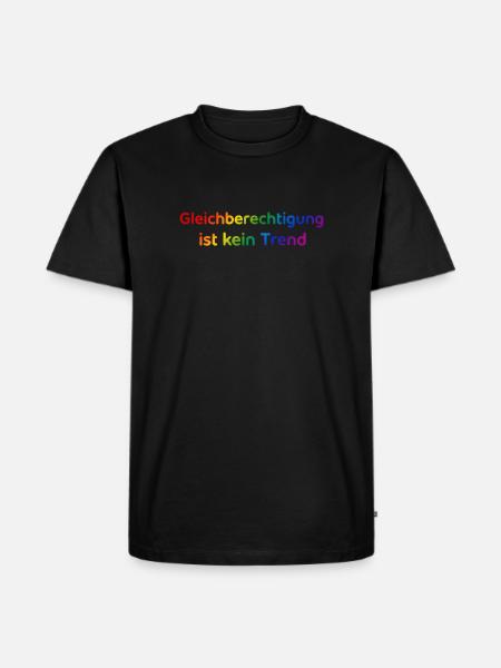 Equality is not a trend rainbow - Men's Premium Organic T-Shirt - black