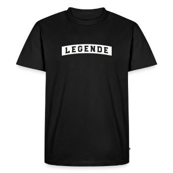Légende - T-shirt Premium bio Homme - noir - Devant - Nico (187cm)