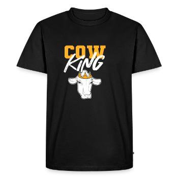 Cow King Cowman Poison - Men's Premium Organic T-Shirt - black - Front - Nico (187cm)