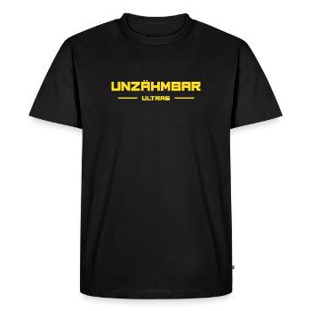 ULTRAS INTRAVERSABLES - T-shirt Premium bio Homme - noir - Devant - Nico (187cm)