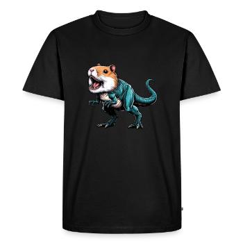 Hybride de hamster T-Rex : créature mythique fantastique - T-shirt Premium bio Homme - noir - Devant - Nico (187cm)