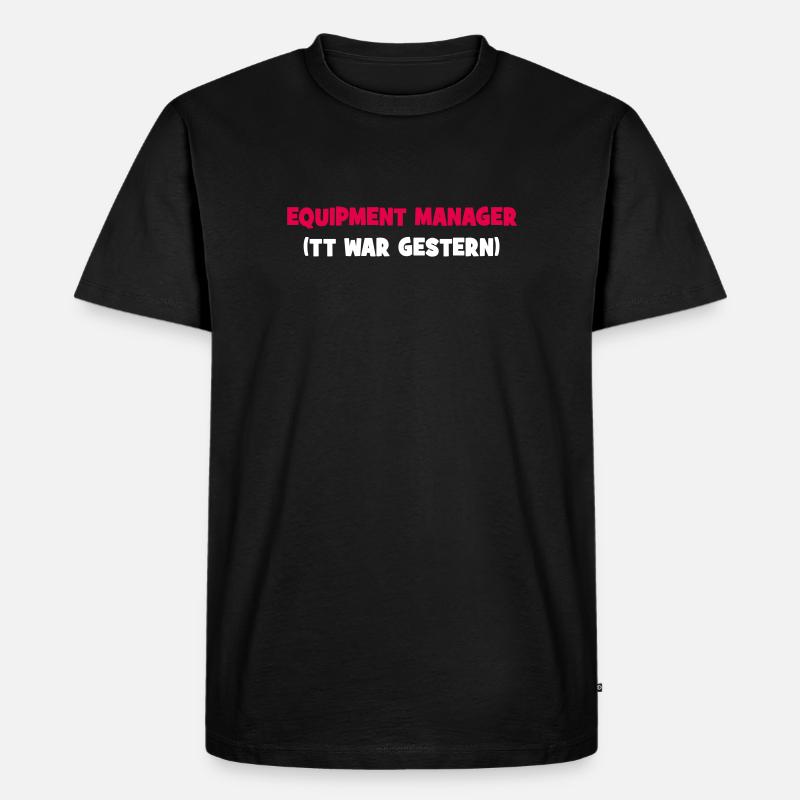Equipment Manager - Männer Premium Bio T-Shirt - Schwarz