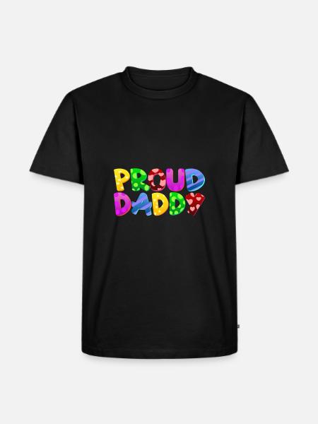 Baby Parents Child Gift Sayings Birth Mom Dad - Men's Premium Organic T-Shirt - black