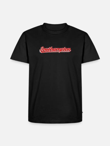 Southampton England Font - Men's Premium Organic T-Shirt - black
