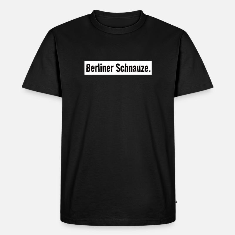 Camicia con muso di Berlino Capitello semplice - Maglietta ecologica premium da uomo - nero