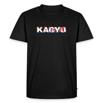 Karma Kagyu - Men's Premium Organic T-Shirt - black - Front - Nico (187cm)